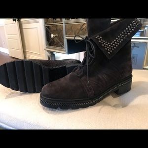 Stuart Weitzman embellished cold weather boots